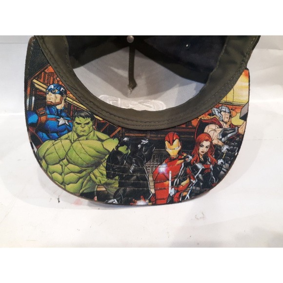 MARVEL Avengers Baseball Style CAMO Hat Cap Strapback Adjustable One Size - Picture 6 of 10
